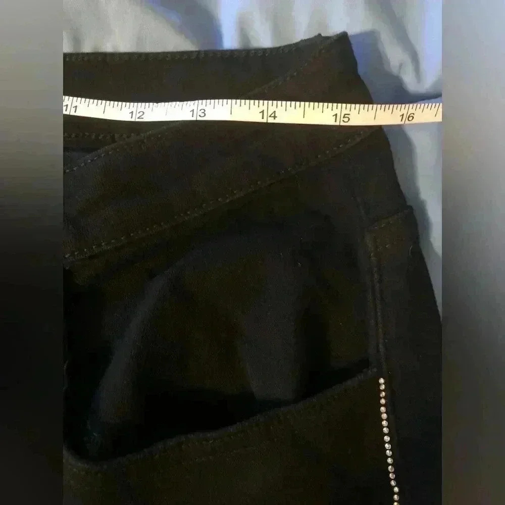 Black Jeans with Silver Large Glitter Detail - Picture 7 of 14